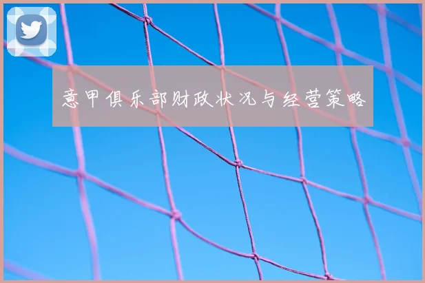意甲俱乐部财政状况与经营策略